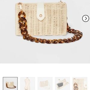 Straw Chain Shoulder Handbag - A New Day